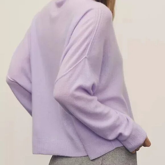 The Alani Cashmere Mock-Neck Sweater by Pilcro - Picture 2 of 4